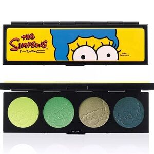 💛 MAC X The Simpsons Collection Eyeshadow palette That Trillion Dollar Look Quad